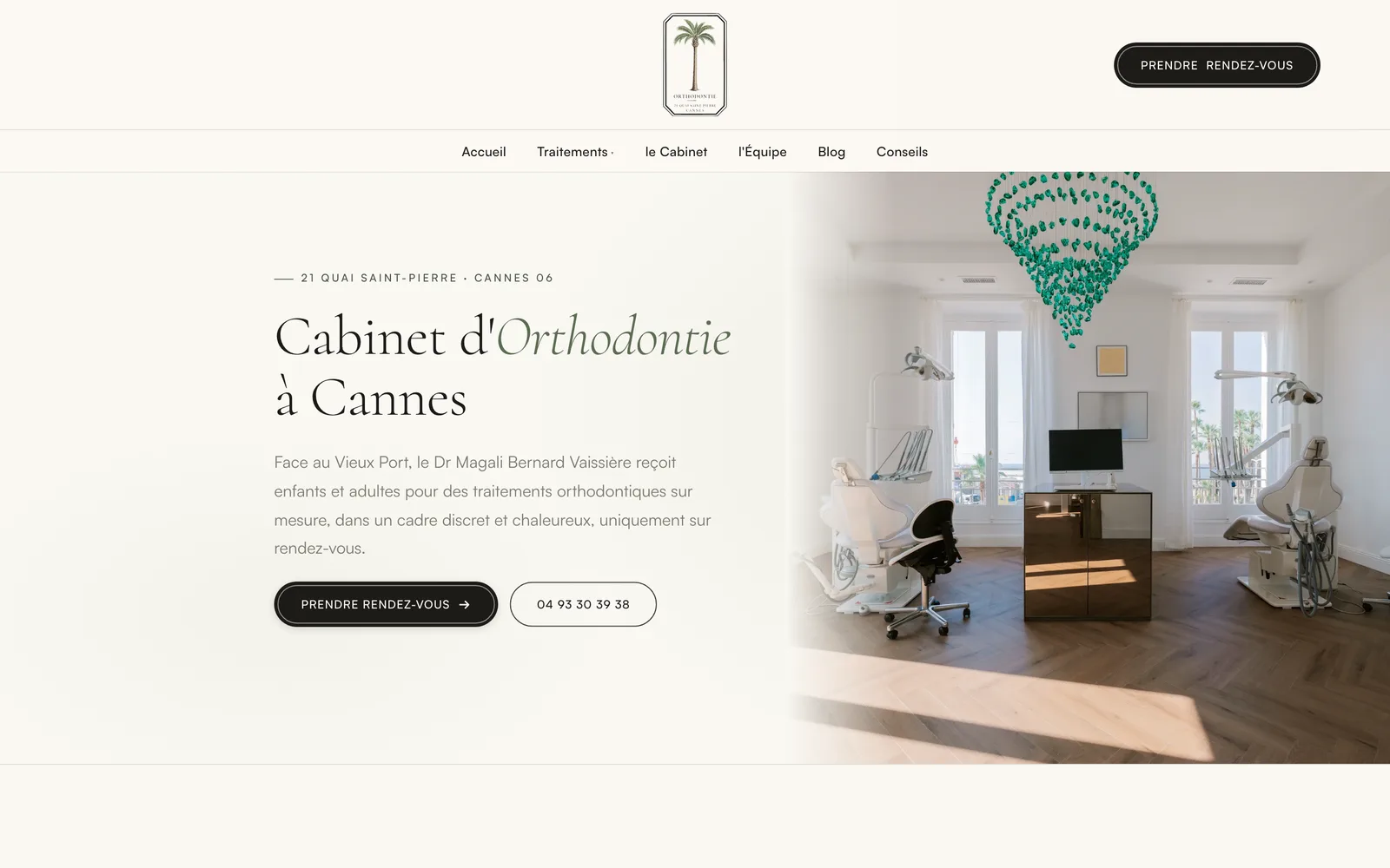 Orthodontie Cannes, page d'accueil