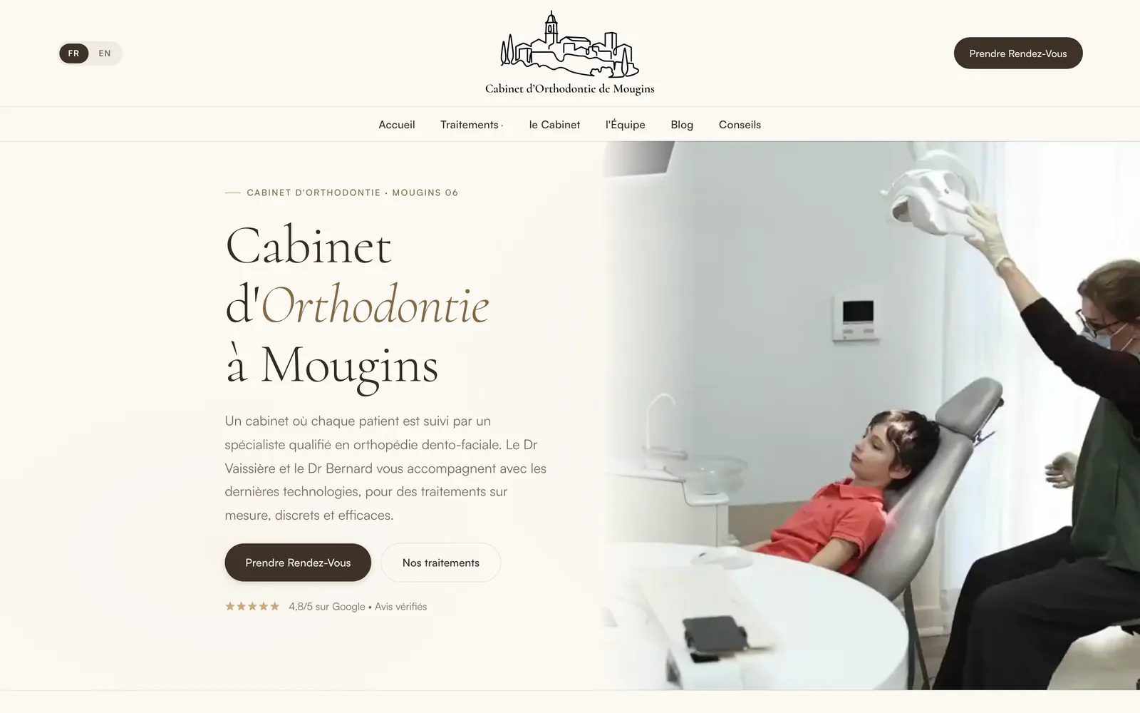 Orthodontie Mougins, page d'accueil